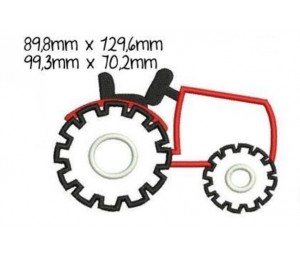 Stickmuster - Traktor - Trekker Applikation